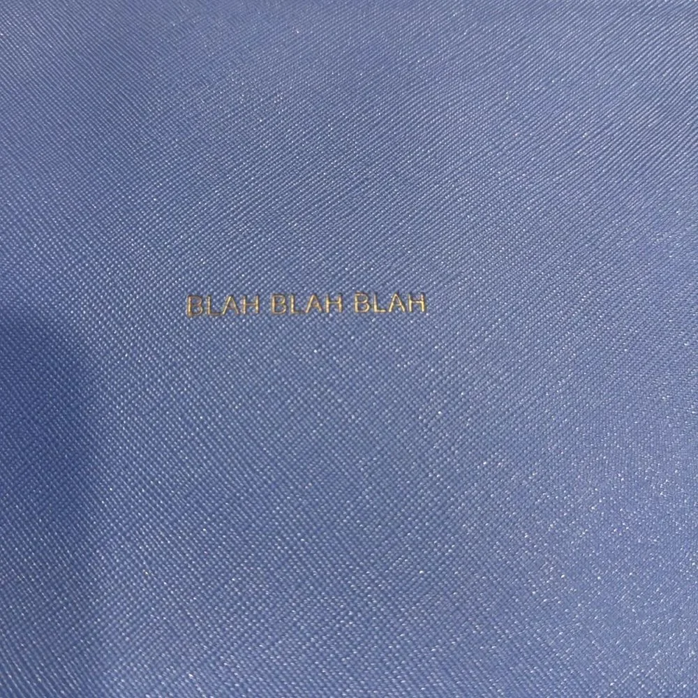 Katie Loxton Blah Blah‎ Blah Pouch Clutch Cornflower Blue